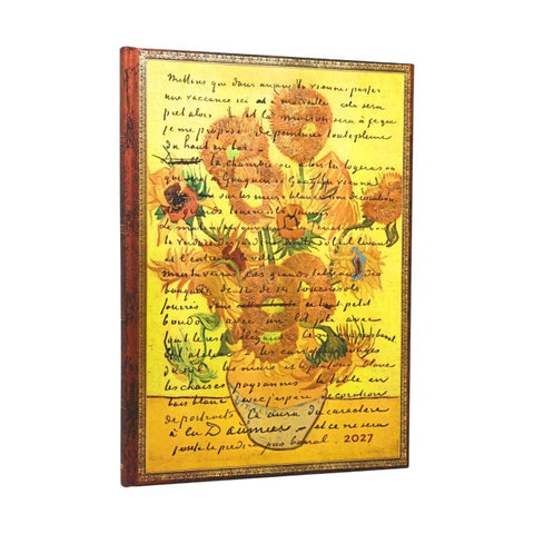 12-Monatskalender 2027 Van Gogh, Sonnenblumen Grande Vertikal