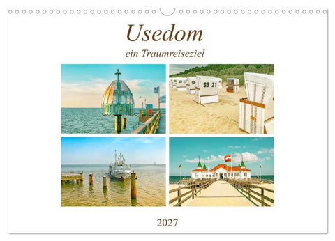 Usedom - ein Traumreiseziel (Wandkalender 2027 DIN A3 quer), CALVENDO Monatskalender