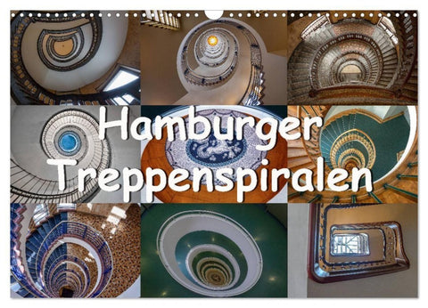 Hamburger Treppenspiralen (Wandkalender 2027 DIN A3 quer), CALVENDO Monatskalender