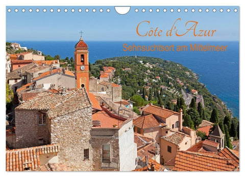 Côte d'Azur - Sehnsuchtsort am Mittelmeer (Wandkalender 2027 DIN A4 quer), CALVENDO Monatskalender