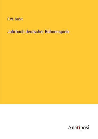 Jahrbuch deutscher Bühnenspiele