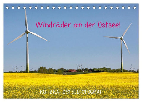 Windräder an der Ostsee! (Tischkalender 2027 DIN A5 quer), CALVENDO Monatskalender