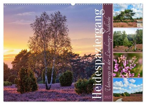 Heidespaziergang (Wandkalender 2027 DIN A2 quer), CALVENDO Monatskalender