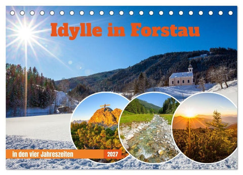 Idylle in Forstau (Tischkalender 2027 DIN A5 quer), CALVENDO Monatskalender