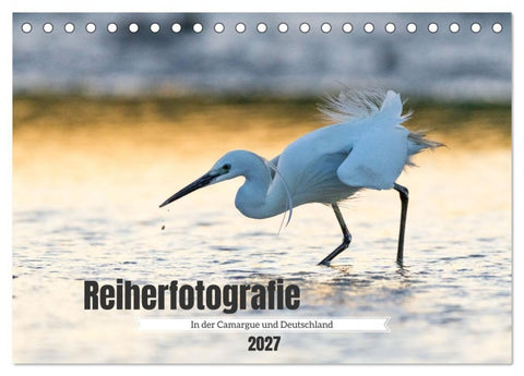 Reiherfotografie (Tischkalender 2027 DIN A5 quer), CALVENDO Monatskalender