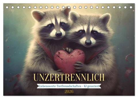 Unzertrennlich (Tischkalender 2026 DIN A5 quer), CALVENDO Monatskalender