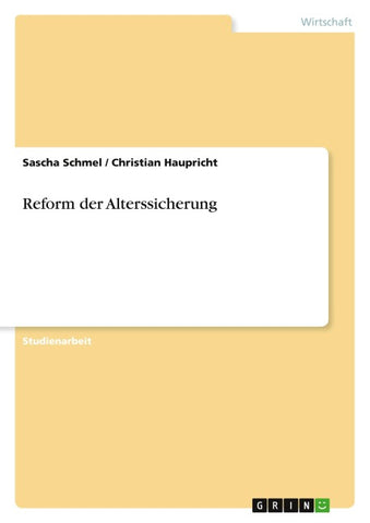 Reform der Alterssicherung