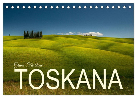 Grüne Farbtöne Toskana (Tischkalender 2027 DIN A5 quer), CALVENDO Monatskalender