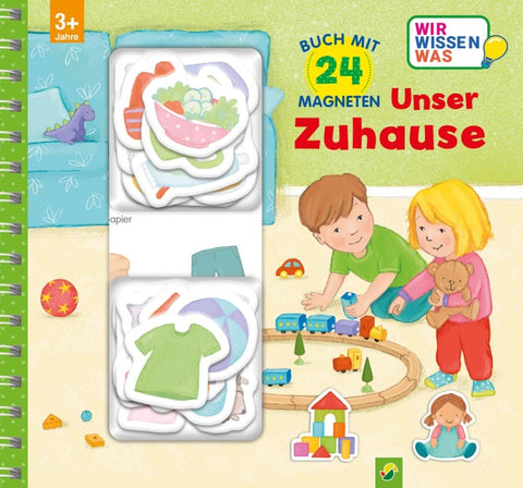 Zu Hause Magnetbuch mit 24 Magneten
