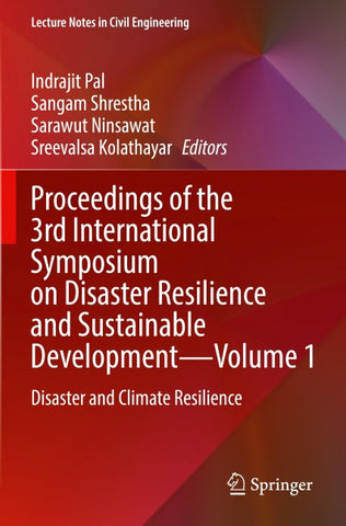 Proceedings of the 3rd International Symposium on Disaster Resilience and Sustainable Development—Volume 1