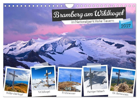 Bramberg am Wildkogel (Wandkalender 2027 DIN A4 quer), CALVENDO Monatskalender