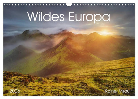 Wildes Europa 2026 (Wandkalender 2026 DIN A3 quer), CALVENDO Monatskalender