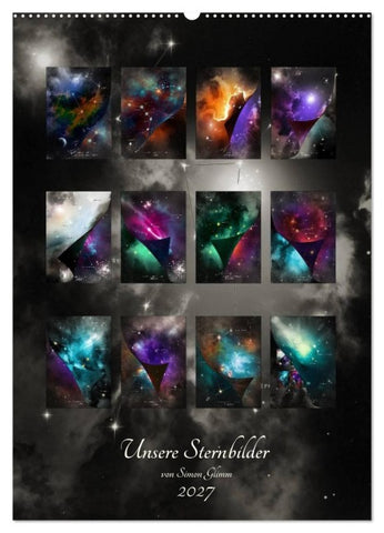 Unsere Sternbilder (Wandkalender 2027 DIN A2 hoch), CALVENDO Monatskalender
