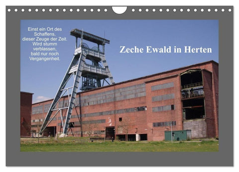 Zeche Ewald in Herten (Wandkalender 2027 DIN A4 quer), CALVENDO Monatskalender