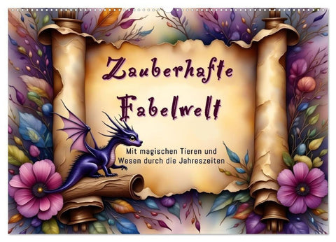 Zauberhafte Fabelwelt (Wandkalender 2027 DIN A2 quer), CALVENDO Monatskalender