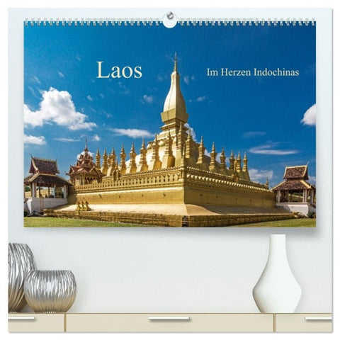 Laos - Im Herzen Indochinas (hochwertiger Premium Wandkalender 2027 DIN A2 quer), Kunstdruck in Hochglanz