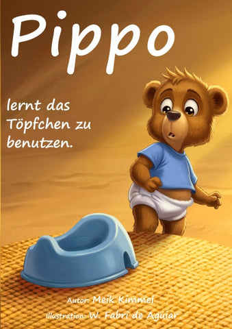 Pippo lernt das Töpfchen zu benutzen.