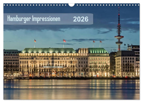 Hamburger Impressionen 2026 (Wandkalender 2026 DIN A3 quer), CALVENDO Monatskalender