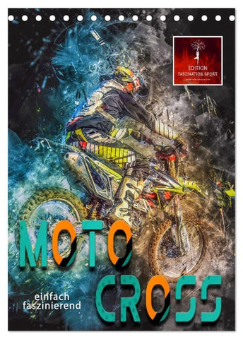 Motocross - einfach faszinierend (Tischkalender 2027 DIN A5 hoch), CALVENDO Monatskalender