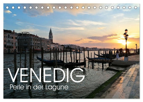Venedig - Perle in der Lagune (Tischkalender 2027 DIN A5 quer), CALVENDO Monatskalender