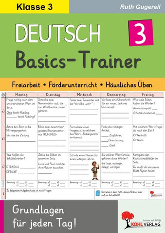Deutsch-Basics-Trainer / Klasse 3