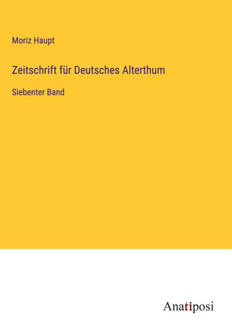 Zeitschrift für Deutsches Alterthum