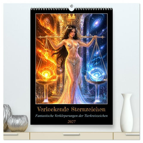 Verlockende Sternzeichen (hochwertiger Premium Wandkalender 2027 DIN A2 hoch), Kunstdruck in Hochglanz