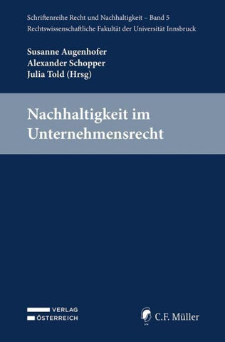 Nachhaltigkeit im Unternehmensrecht