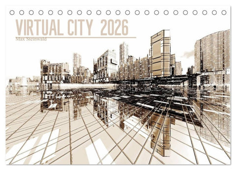 VIRTUAL CITY 2026 CH-Version (Tischkalender 2026 DIN A5 quer), CALVENDO Monatskalender
