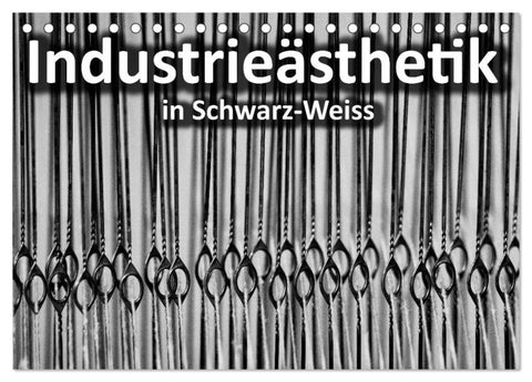 Industrieästhetik in Schwarz-Weiss (Tischkalender 2026 DIN A5 quer), CALVENDO Monatskalender