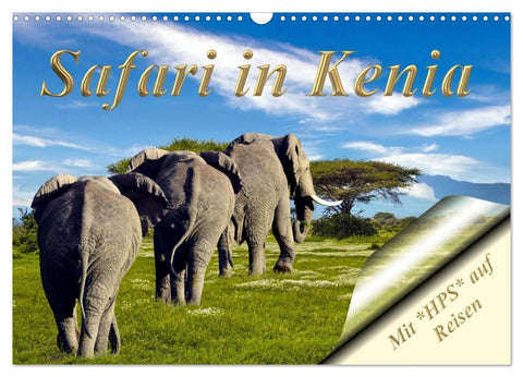 Safari in Kenia (Wandkalender 2026 DIN A3 quer), CALVENDO Monatskalender