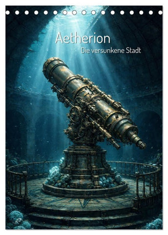 Aetherion – Die versunkene Stadt (Tischkalender 2027 DIN A5 hoch), CALVENDO Monatskalender
