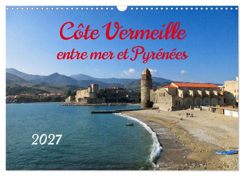 Côte Vermeille entre mer et Pyrénées (Calendrier mural 2027 DIN A3 vertical), CALVENDO calendrier mensuel