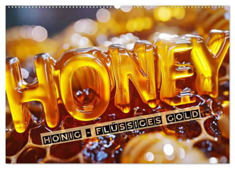 HONIG - flüssiges Gold (Wandkalender 2026 DIN A2 quer), CALVENDO Monatskalender