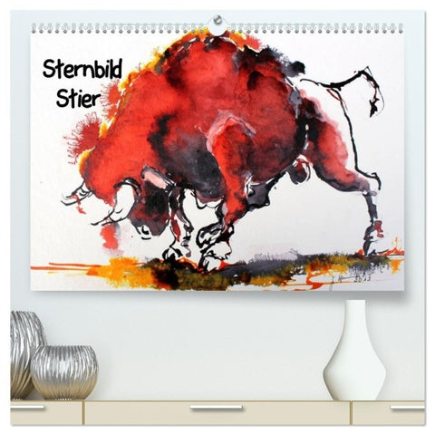 Sternbild Stier (hochwertiger Premium Wandkalender 2027 DIN A2 quer), Kunstdruck in Hochglanz