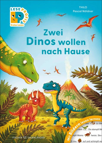Leseprofis – Mit Bildern lesen lernen: Zwei Dinos wollen nach Hause, Erstes Lesen