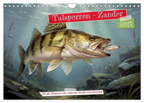 Talsperren - Zander (Wandkalender 2027 DIN A4 quer), CALVENDO Monatskalender
