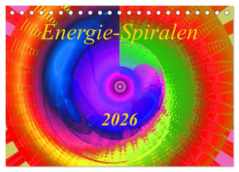 Energie-Spiralen 2026 (Tischkalender 2026 DIN A5 quer), CALVENDO Monatskalender
