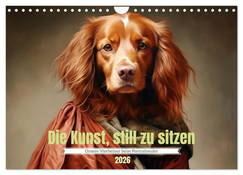 Die Kunst, still zu sitzen (Wandkalender 2026 DIN A4 quer), CALVENDO Monatskalender