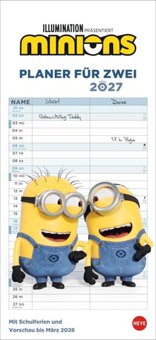 Minions Planer für zwei 2027