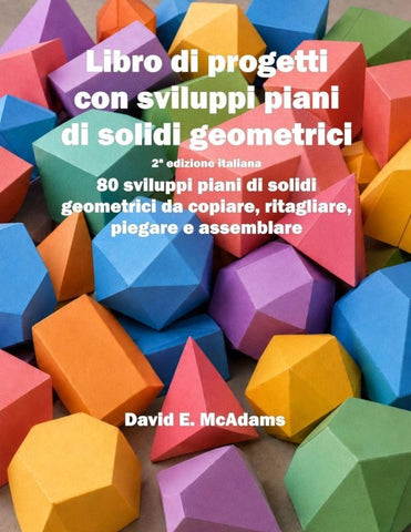 Libro di progetti con sviluppi piani di solidi geometrici