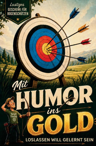 Mit Humor ins Gold: Lustiges Geschenk für Bogenschützen - Loslassen will gelernt sein