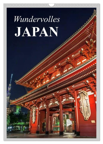 Wundervolles Japan (Wandkalender 2027 DIN A3 hoch), CALVENDO Monatskalender