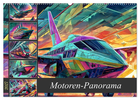 Motoren-Panorama (Wandkalender 2027 DIN A2 quer), CALVENDO Monatskalender