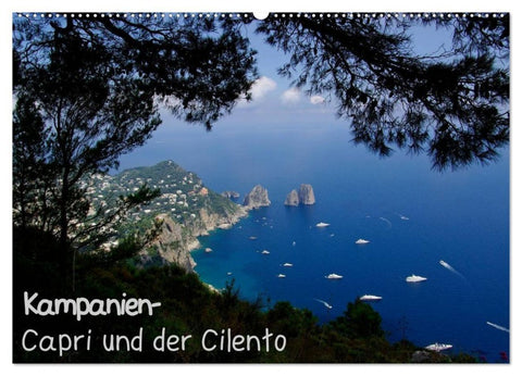Kampanien – Capri und der Cilento (Wandkalender 2027 DIN A2 quer), CALVENDO Monatskalender