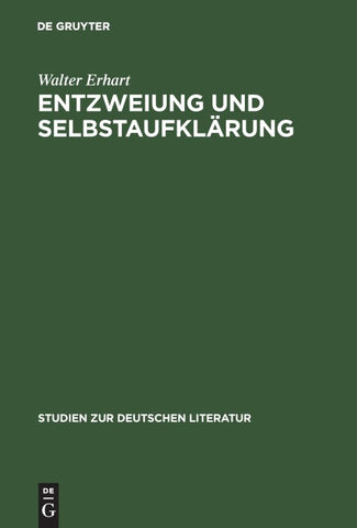 Entzweiung und Selbstaufklärung