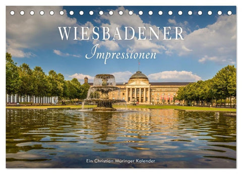 Wiesbadener Impressionen (Tischkalender 2027 DIN A5 quer), CALVENDO Monatskalender