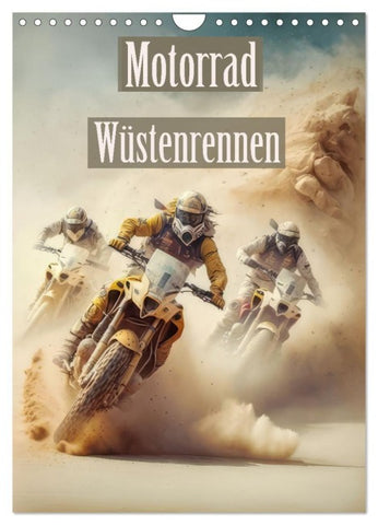 Motorrad Wüstenrennen (Wandkalender 2027 DIN A4 hoch), CALVENDO Monatskalender