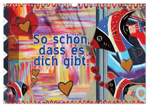 So schön, dass es dich gibt (Wandkalender 2027 DIN A3 quer), CALVENDO Monatskalender