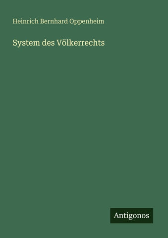 System des Völkerrechts